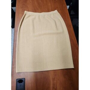 St. John Collection by Marie Gray Khaki Tan Knit Skirt Size 8